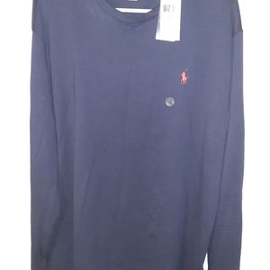 Polo Navy Blue Long Sleeve Shirt /Sz.L